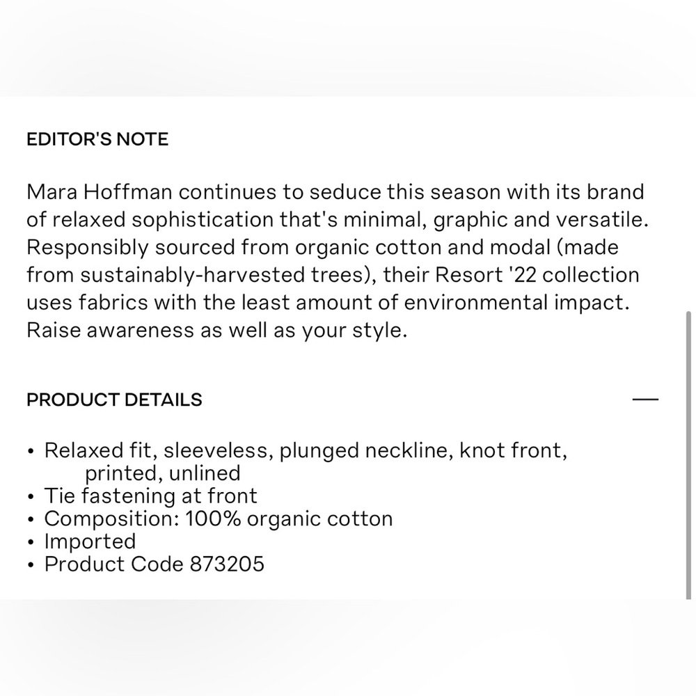 Multicolored geo pattern. Organic. Mara Hoffman. Size XS - Picture 5 of 5